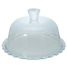 PASABAHCE PATISSERIE CAKE STAND WITH DOME 26X15CM