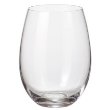 BOHEMIA 6PC STEMLESS WHITE WINE GLASSES 430ML
