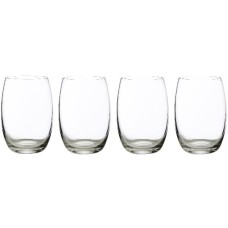 CASA DOMANI CHIARA 4 STEMLESS WHITE WINE GLASSES 390ML