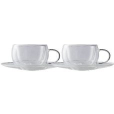 MAXWELL & WILLIAMS BLEND SET OF 2 CUP & SAUCERS 80ML