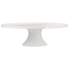 MAXWELL & WILLIAMS WHITE DIAMONDS COUPE CAKE STAND FOOTED 30CM