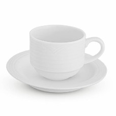 NORITAKE ARCTIC WHITE AFTER DINNER CUP & SAUCER 100ML